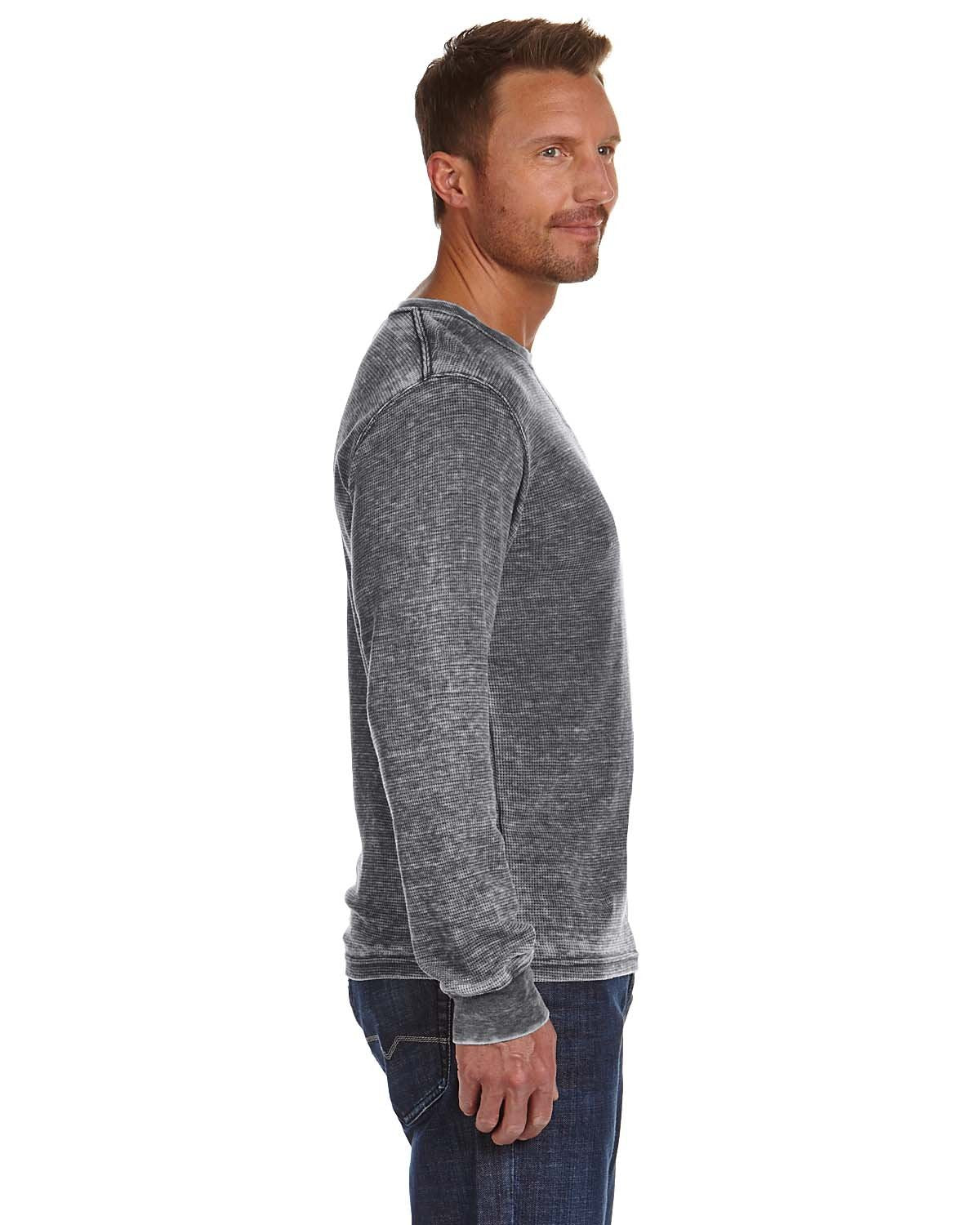 Mens Vintage Zen Thermal Long-Sleeve T-Shirt - cEMENT - S(D0102H78332)
