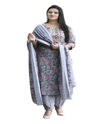 Suppar Sleave WomenS Embroidered Salwar Suit For Women Party & Festive 3/4 Sleeve Drese Salwar Suit With Dupatta Beutifull Set 