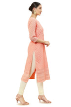 Soch Women Pink Georgette Solid Kurta