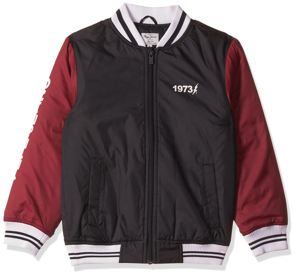 Pepe Jeans BoyS Jackets (Pb401114_6-7 Years, Black, 6-7 Years)