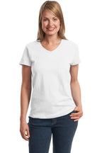 Ladies Perfect-T V-Neck T-Shirt - MAROON - 3XL(D0102H7YWV6)