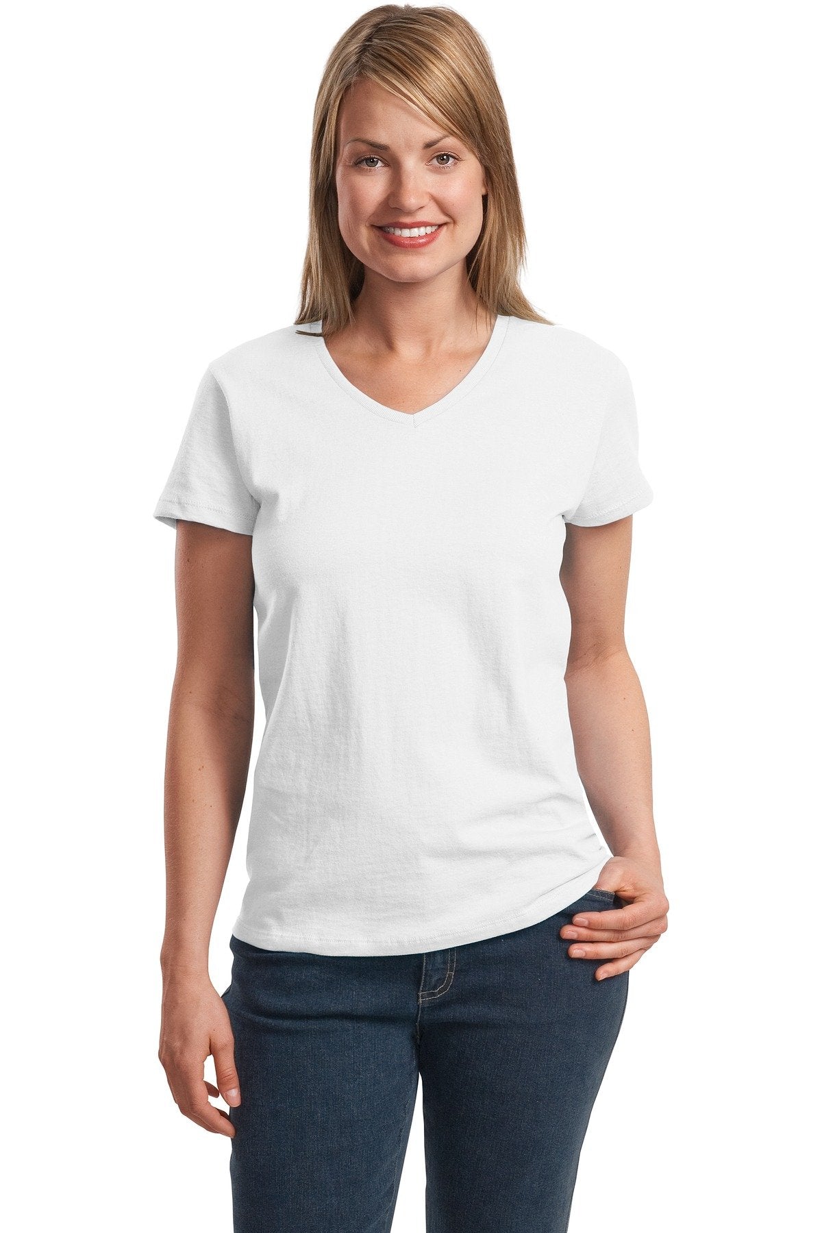 Ladies Perfect-T V-Neck T-Shirt - MAROON - 3XL(D0102H7YWV6)