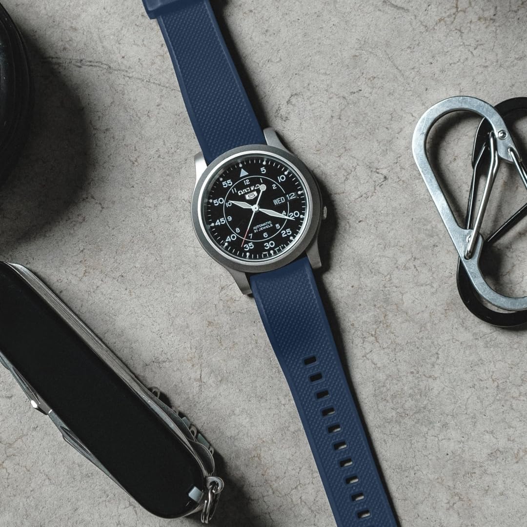 Barton Elite Silicone Watch Band (22mm) | Quick Release Premium Silicone Strap with Stainless Steel Buckle | Compatible with Cla