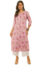 Soch Womens Rayon Floral Regular Kurta (CWS4KU60461C_Pink_S)