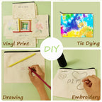 Koolmox Bulk Cosmetic Bags, 20pcs Multipurpose Makeup Bag with Zipper, Canvas Pencil Bag, Bulk Plain Beige Canvas Bag for Travel