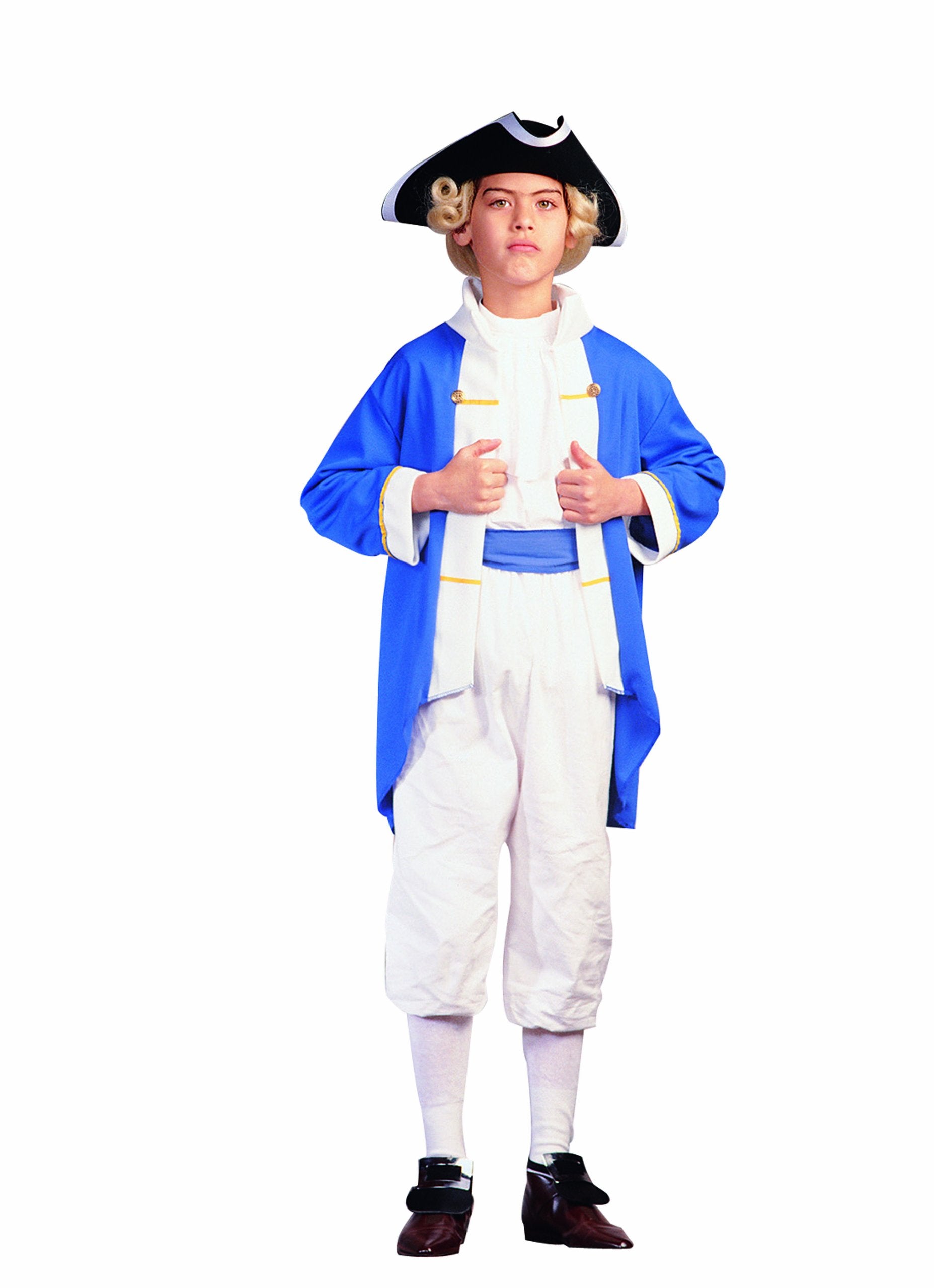 RG Costumes Colonial Captain Costume, Blue/White, Large