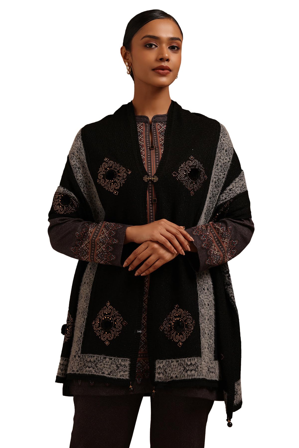 Soch Women Acrylic Embellished Ethnic Wear
