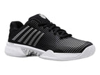 K-Swiss Women's Hypercourt Express 2 Tennis Shoe, Black/White/Silver, 8.5 M