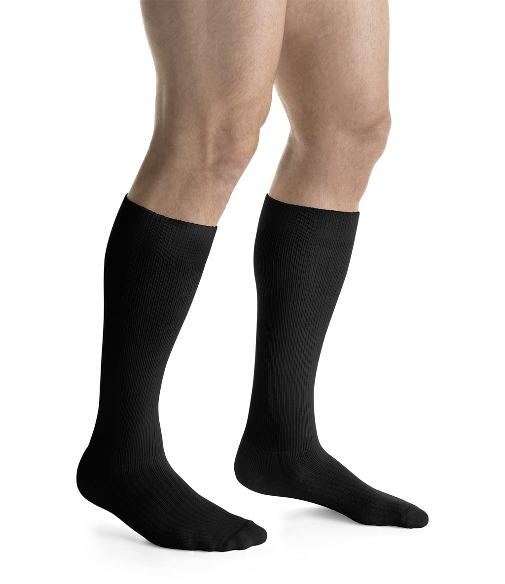 JOBST 110485 Activewear Compression Sock, 15-20mmHg, Knee High, Large, Black