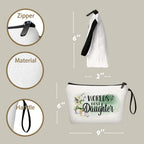 Daughter Gifts from Mom Daughter Gifts Gifts for Daughter Birthday Gift for Daughter Small Make Up Travel Cosmetic Bag Bridal Sh