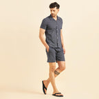 Sweet Dreams Men Prined Front Open Cords Set