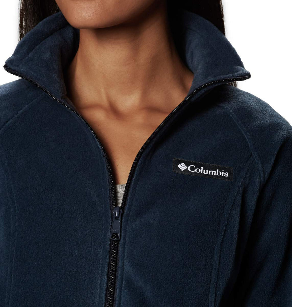 columbia Womens Benton Springs Full Zip, columbia Navy, 1X Plus
