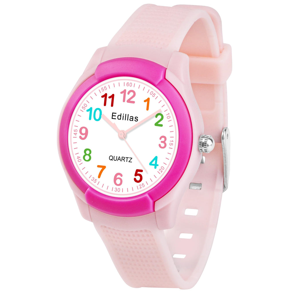 Edillas Kids Analog Watch for Girls Boys, Children Waterproof Learning Time Wristwatch Easy to Read Time Great Present for Kids 