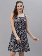 Oomph! Dress For Women Stylish| Summer Vacation Style |Floral Print Spaghetti Strap |Mini Dressfor WomenS & GirlS |Lightweight