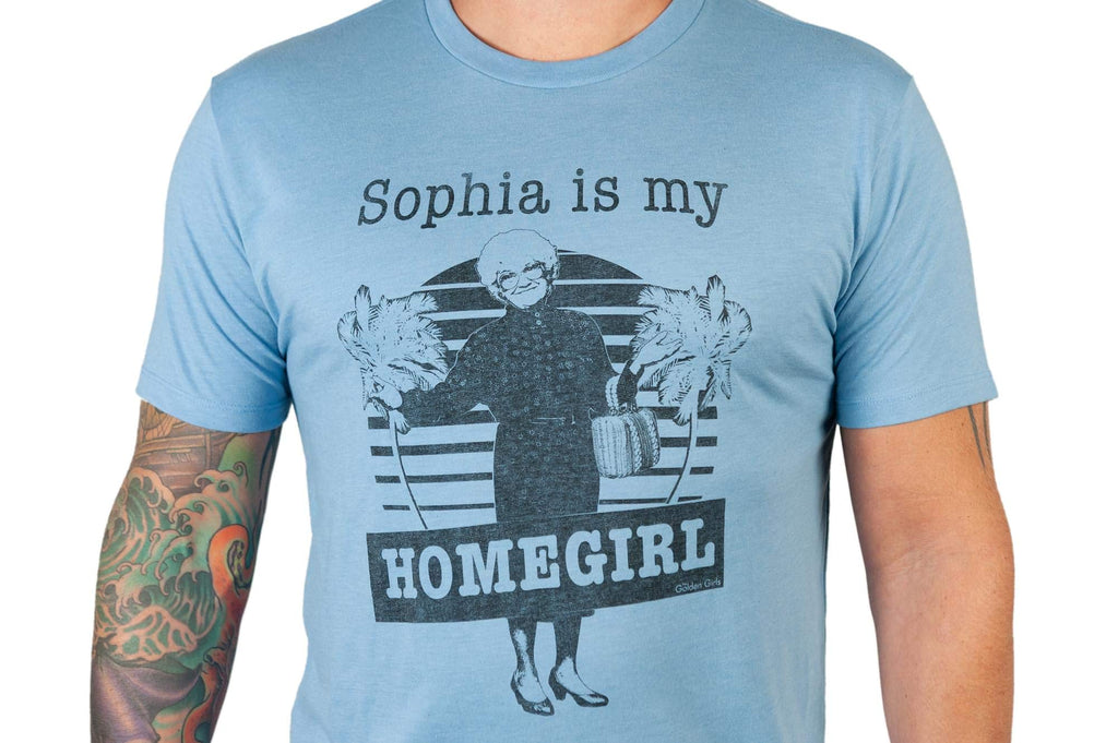 The Golden Girls 'Sophia Is My Homegirl' Men's T-Shirt Light Blue | XX-Large
