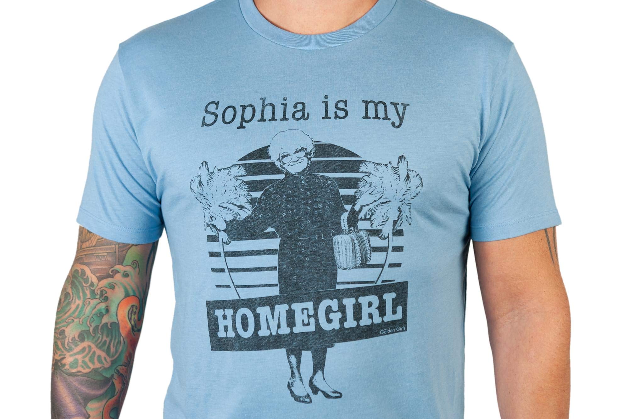The Golden Girls 'Sophia Is My Homegirl' Men's T-Shirt Light Blue | XX-Large