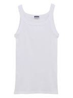 BASIC COTTON Free Spirit Premium Quality 100% Ribbed Cotton Men's Muscle Shirt Made in Italy (901)