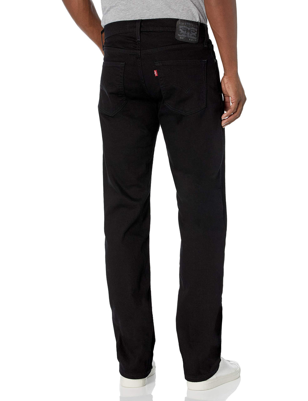 Levi's Men's 559 Relaxed Straight Fit Jean - 34W x 30L - Black - Stretch