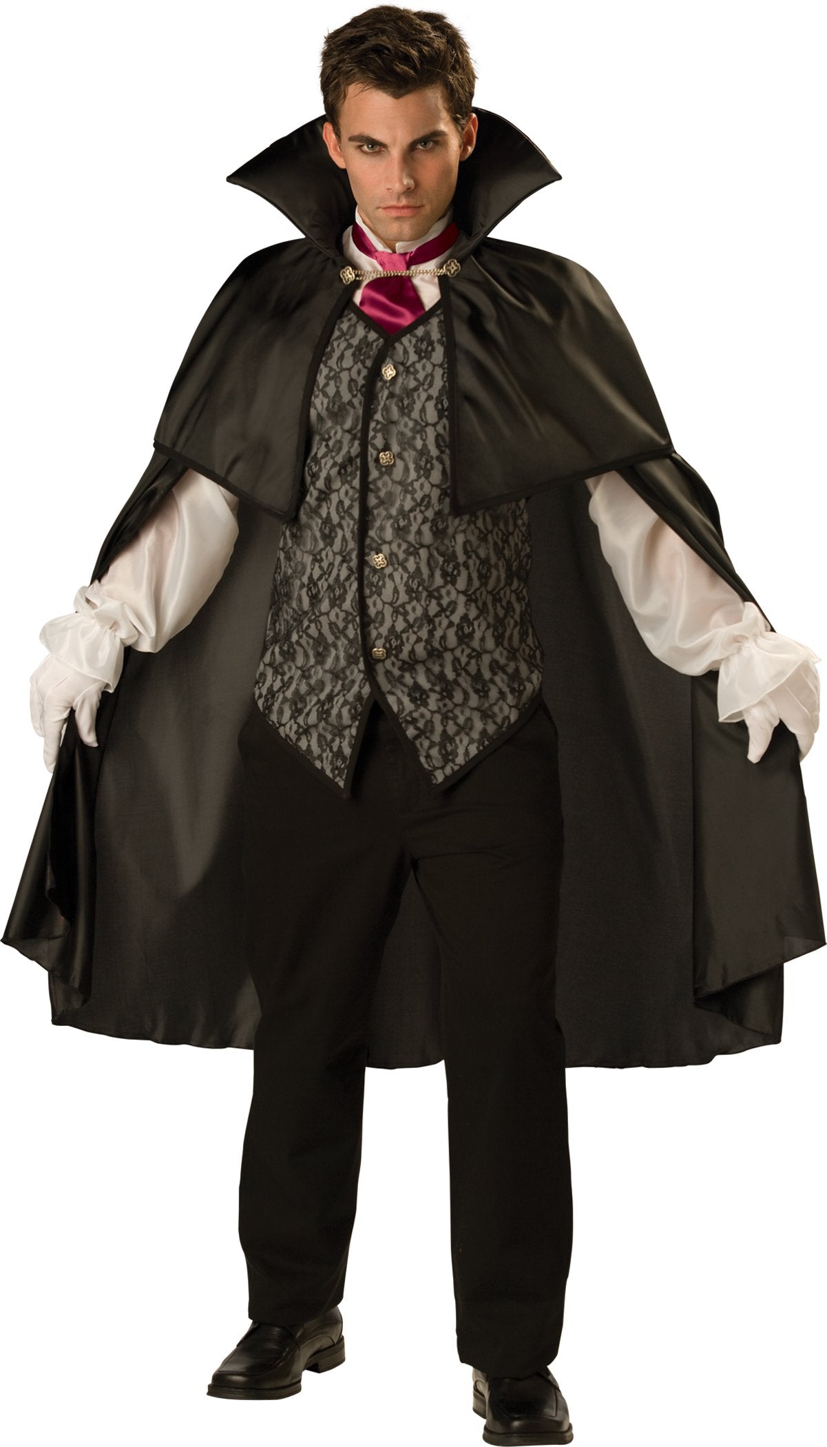 InCharacter Costumes Men's Midnight Vampire Costume, Black, Medium