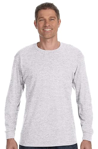 Unisex 61 oz Tagless Long-Sleeve T-Shirt - ASH - S(D0102H7NHXX)