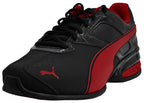 PUMA Men's Tazon 6 FM Shoes, PUMA Black/Red Dahlia, 13 M