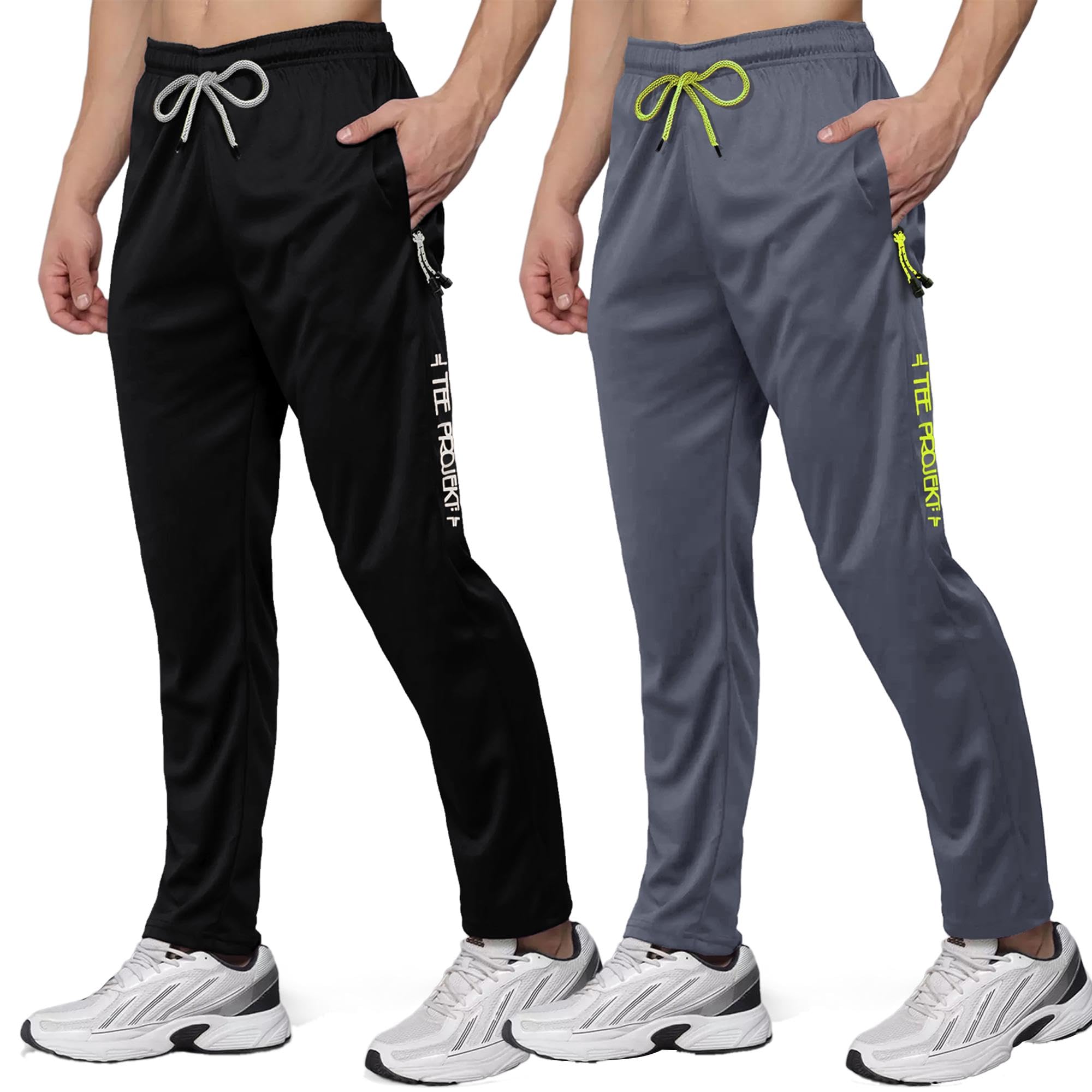 Pinkmint Combo Track for Men Lycra with Pocket for Gym, Tracking, Toga, Sport, Home