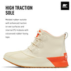 Sorel Women's Out N About III Classic Waterproof Boots - Bleached Ceramic, Optimized Orange - Size 7.5