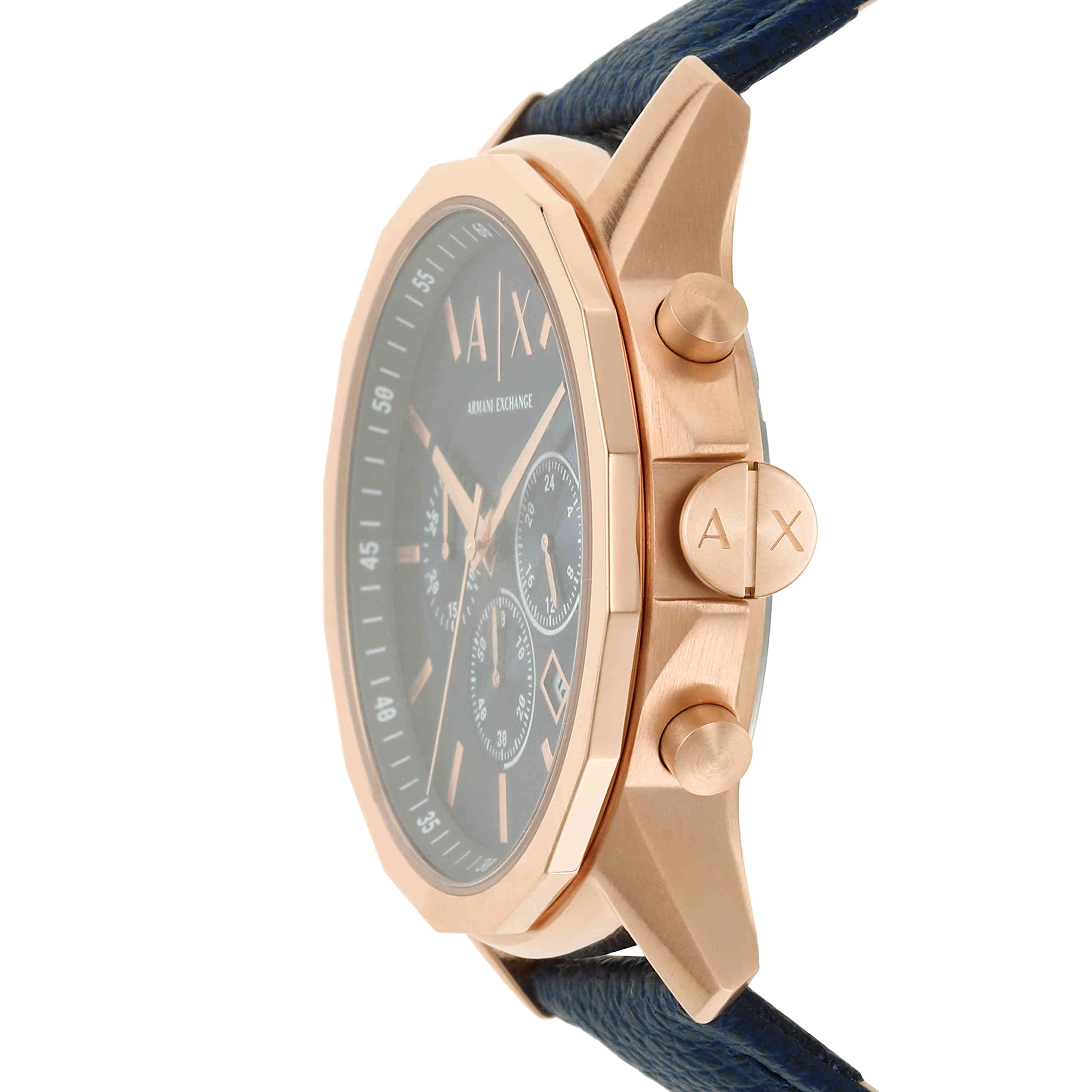 A|X ARMANI EXCHANGE Men's Chronograph Stainless Steel and Leather Watch (Model: A|X1723)