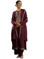 Libas WomenS Wool Blend Embroidered Kurta Set (48861W