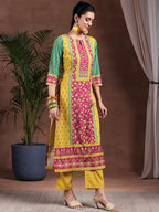 Libas WomenS Poly Crepe Kurta Set (36999