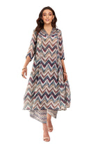Toochki Kurta Sets For Women | Cotton Rayon | A Line Two Piece Kurtis | Anarkali | Multicolor Kurti Set | Chevron Printed Kurtas