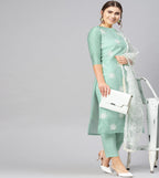 Anni Designer Crepe Women Kurti With Pant And Dupatta