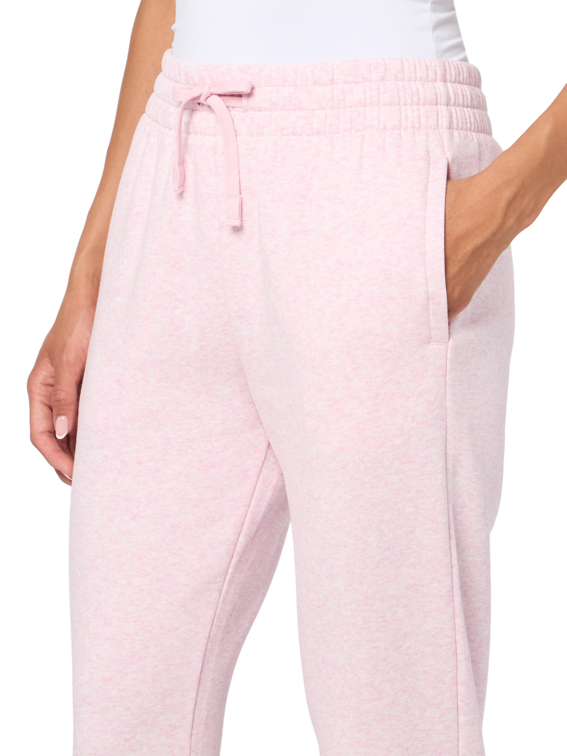 Under Armour Womens Rival Fleece Joggers, (647) Prime Pink / / White, XX-Large