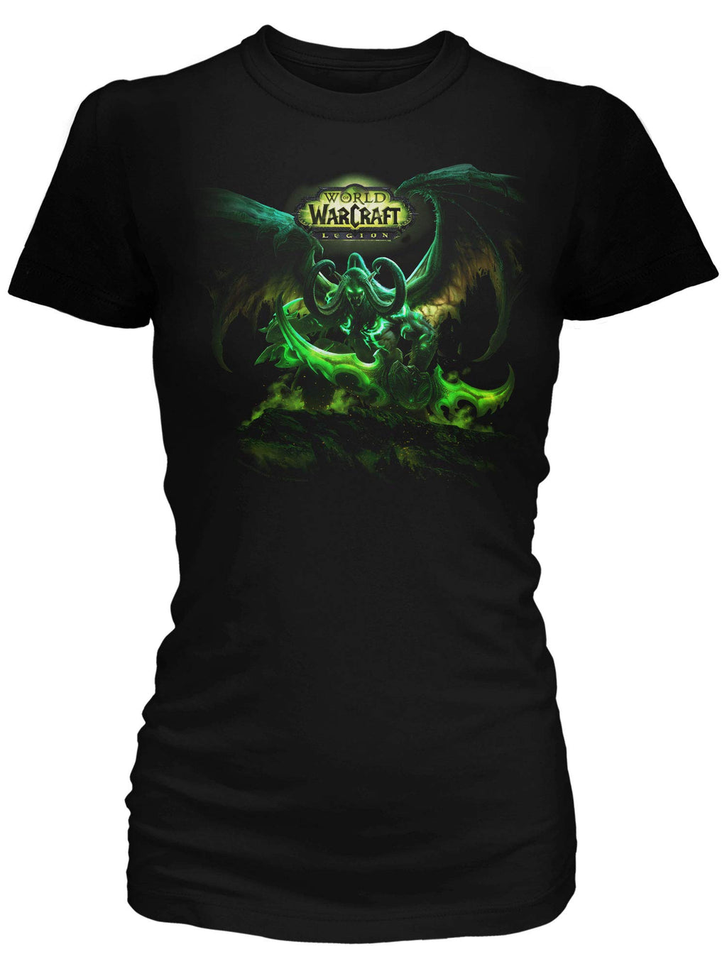 JINX World of Warcraft: Legion Lord Outland Women's Gamer Graphic T-Shirt, Black, Medium