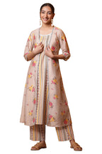 Aurelia Women Rayon Floral Kurta Set (24Feas15130_Beige, Xl
