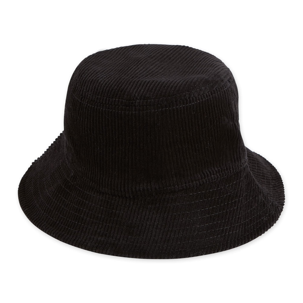 CORDUROY BUCKET HAT - BLACK