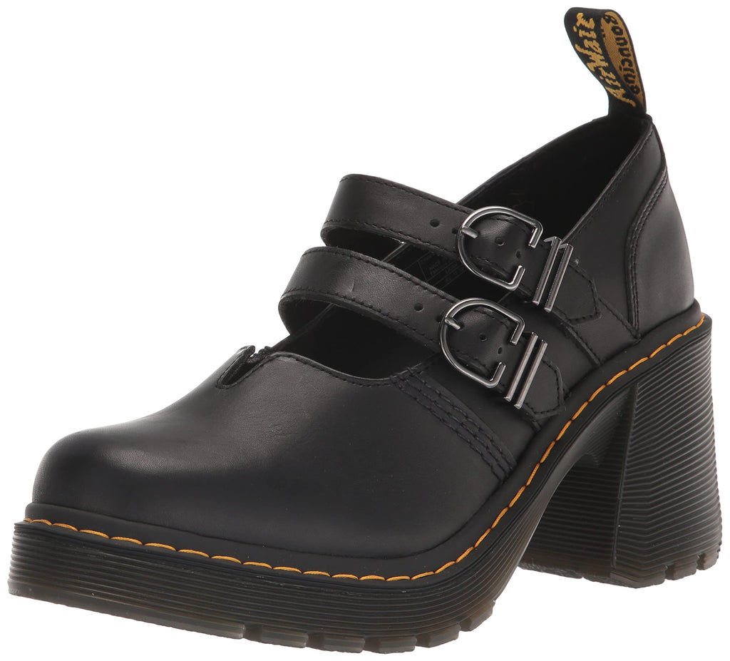 Dr. Martens Women's Eviee Platform, Black Sendal, 8