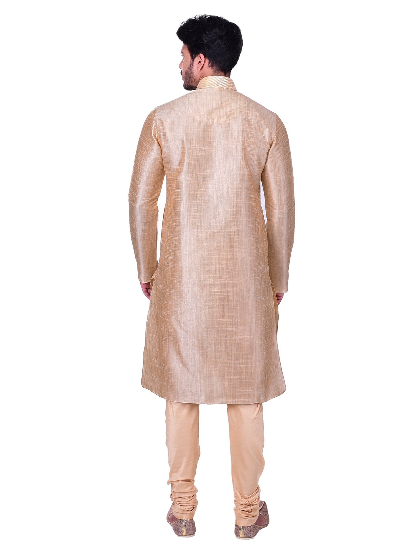 Manyavar Mens Solid Embroidered Kurta Set