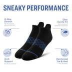 Pair of Thieves Mens Athletic Performance Socks - 6 Pack Cushioned Low Cut Socks for Men