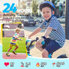 YOUSOKU Kids Smart Watch Girls Boys, Fitness Tracker for Kids, 1.5 Inch DIY Dials, 19 Sport Modes, Sleep Monitor, Pedometers, He