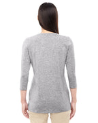 Ladies Perfect FitBracelet-Length V-Neck Top - WHITE - XS(D0102H76WUX)