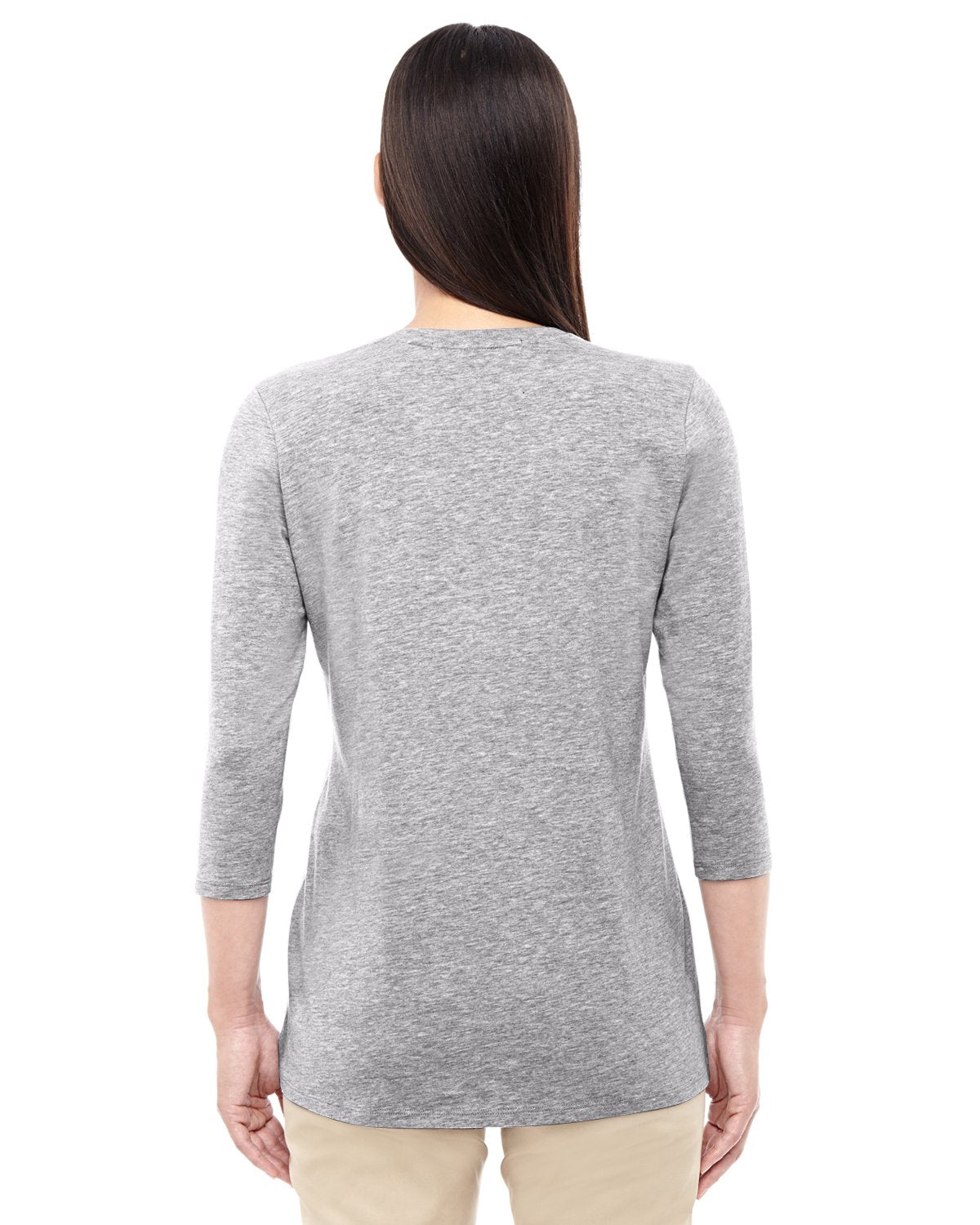 Ladies Perfect FitBracelet-Length V-Neck Top - WHITE - XS(D0102H76WUX)
