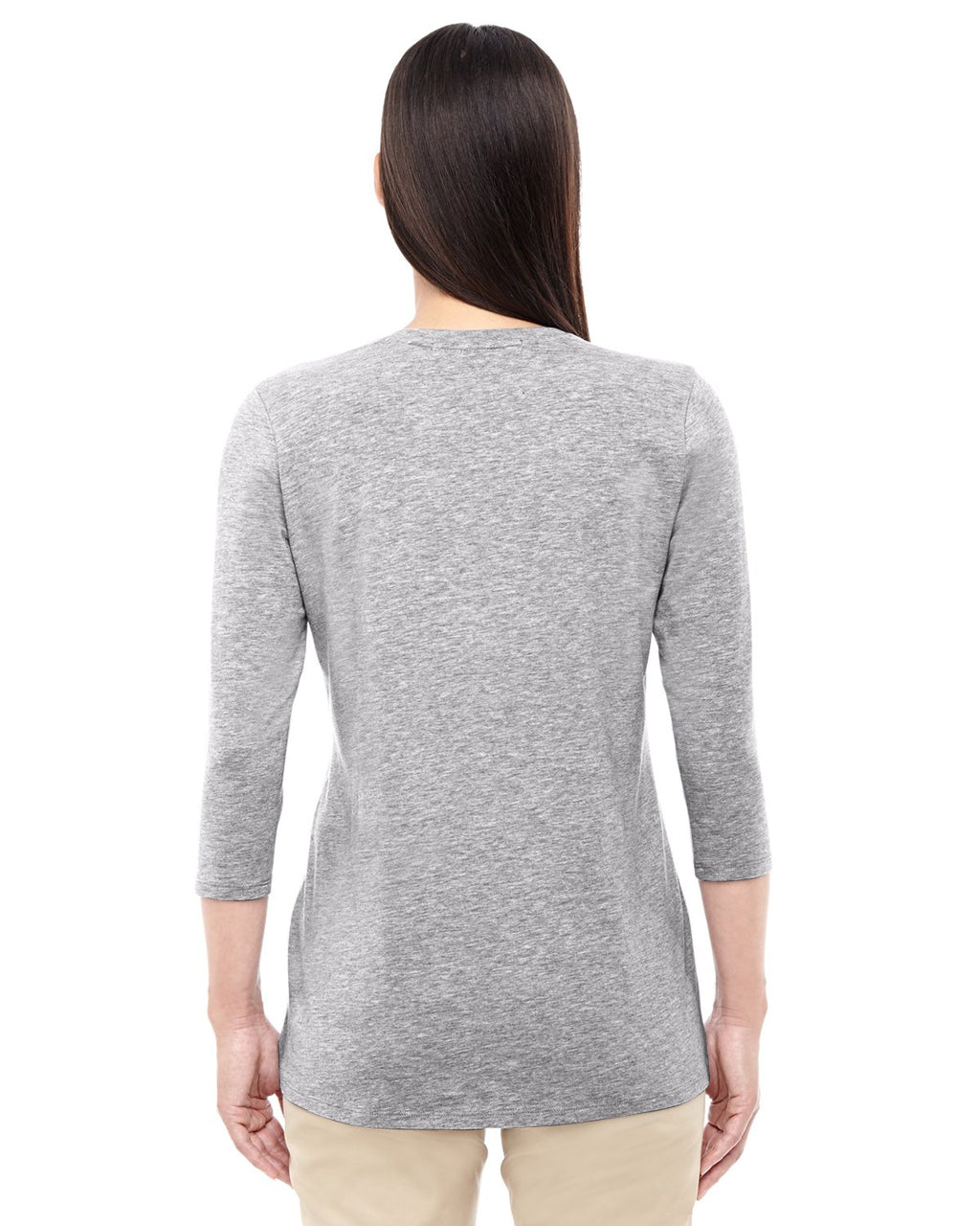 Ladies Perfect FitBracelet-Length V-Neck Top - WHITE - XS(D0102H76WFP)