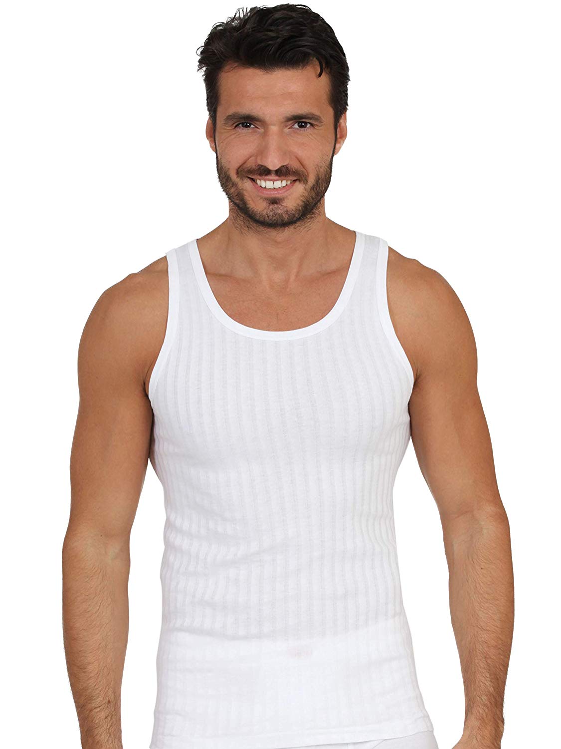 MaRe Luxury Italian Underwear 100% Mako Cotton Men's Sleeveless Muscle Tank Top Made in Italy