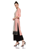 Aurelia Women'S Straight Fit Kurta (18Fek13641-63076_L_Pink)