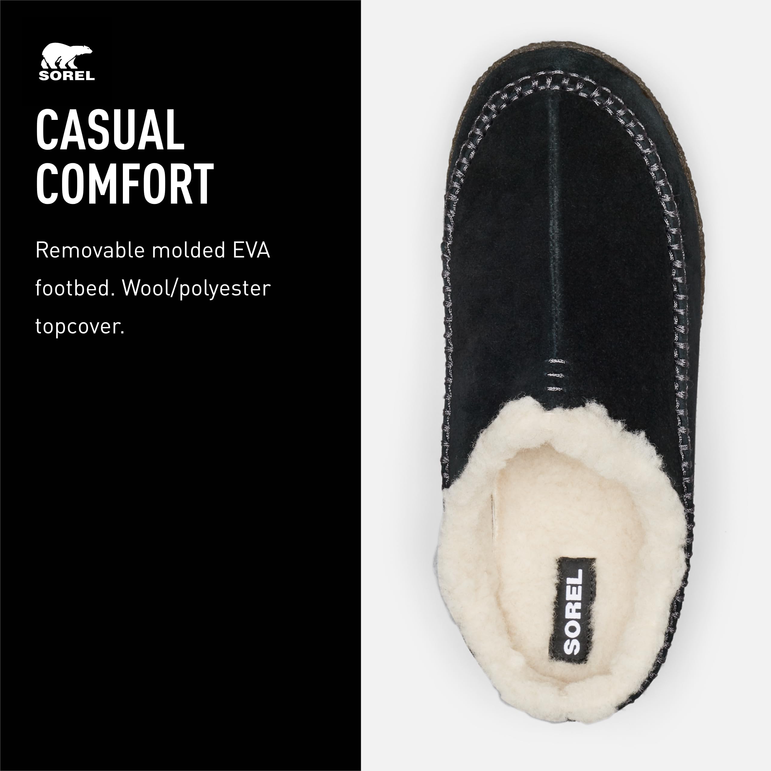 SOREL Men's Falcon Ridge II Shoes - Black, Dark Stone - Size 9