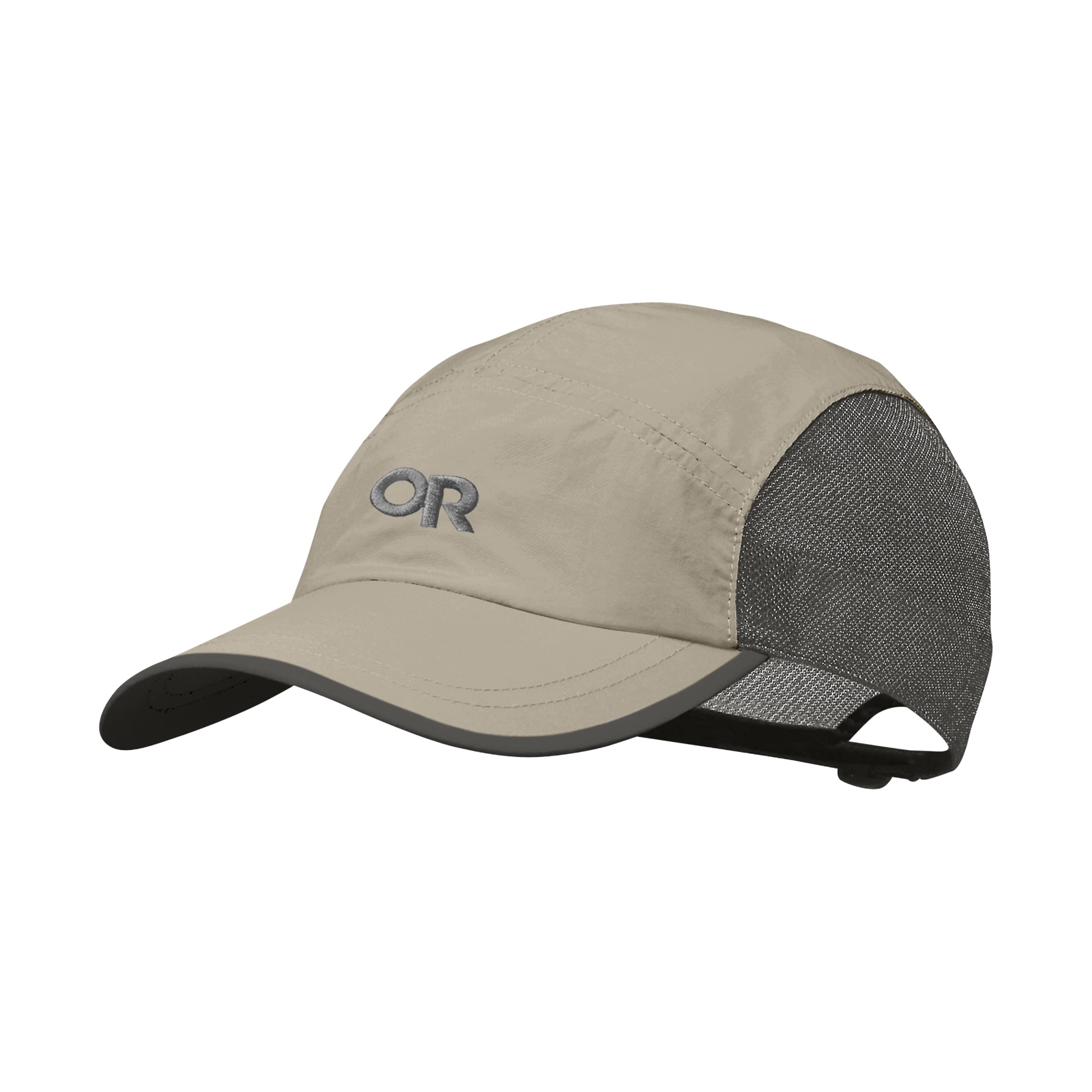 Outdoor Research Swift Cap - UPF 40+, Lightweight, Breathable, Quick-Dry, Khaki/Dark Grey, One Size