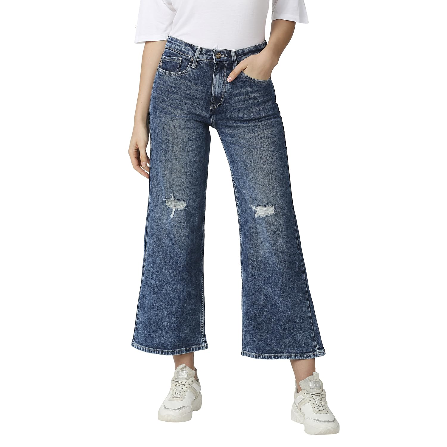 Pepe Jeans WomenS Loose Fit Straight Jeans (Pl204426J678_Med Used_28),Blue