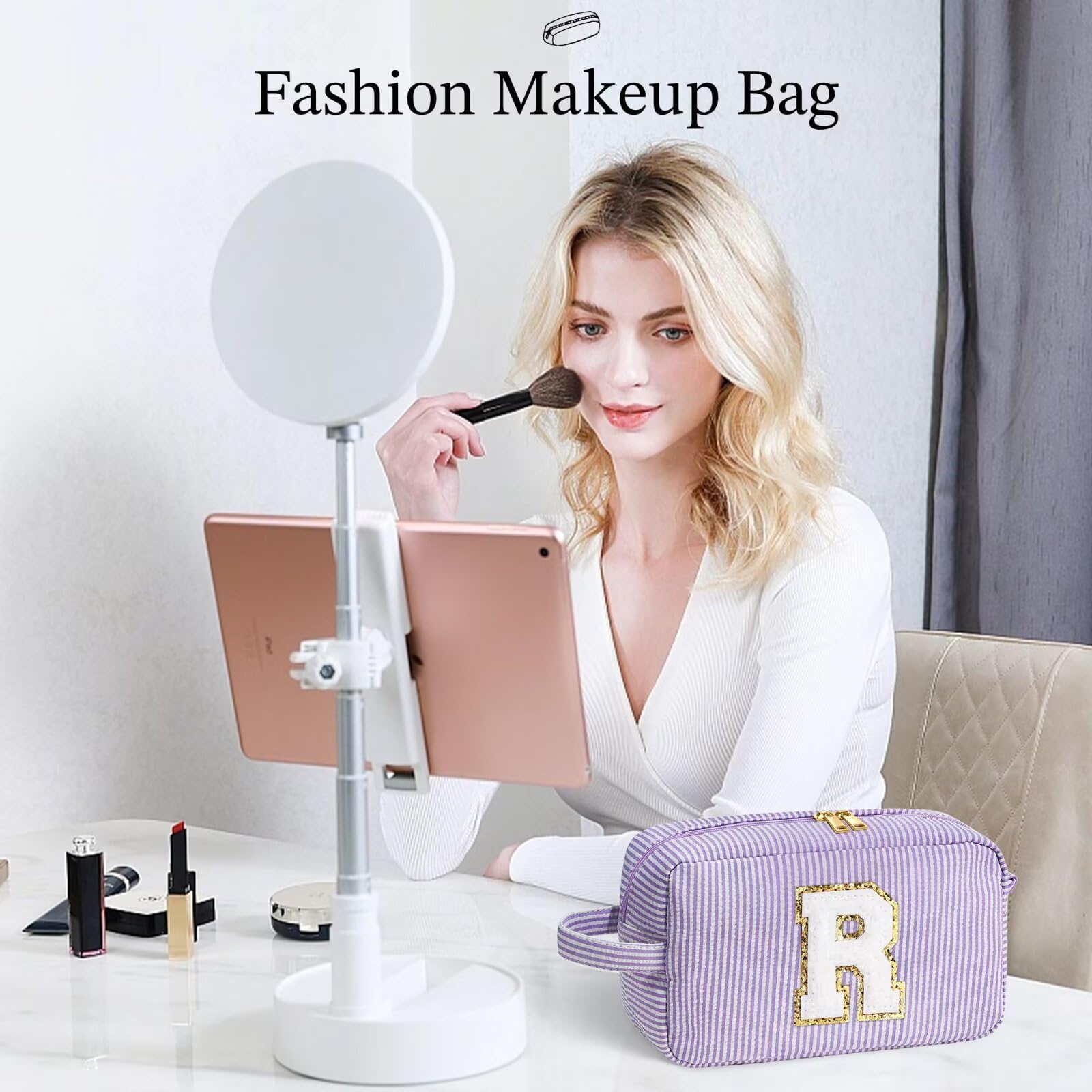 YOOLIFE Graduation Gifts for Teen Girls - Graduation Gifts for Her, Graduation Party Favor, Personalized Monogram Initial Makeup