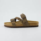 CUSHIONAIRE Women's Cork Footbed Sandal - Comfortable, Adjustable Straps, Arch Support, Wide Widths Available, Boho Chic Summer